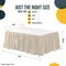 Ruffle Disposable Table Skirt 14 Ft Long Pleated Table Skirts with Adhesive Strip – Fits 6ft+ Rectangle or Round Tables – Ideal for Birthday Parties, Gender Reveal, Baby Showers & Event Decorations 6 pack by Exquisite